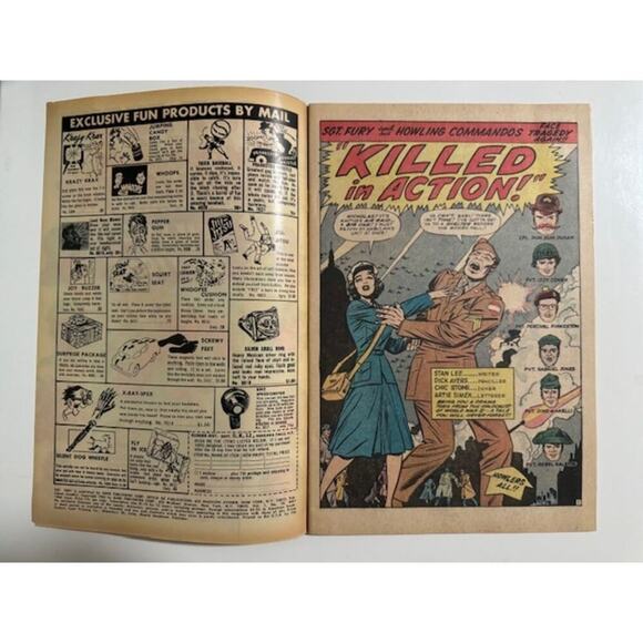 Sgt. Fury #18 Marvel 1965 Silver Age Comic Book- Excellent Condition - Picture 7 of 10